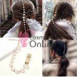 Accesoriu pentru par cu pini PRL06 cu perlute albe